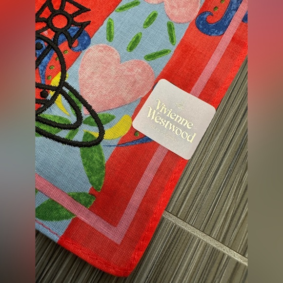 Vivienne Westwood scarf handkerchief bandana multi-purpose Japan Exclusive - Picture 8 of 9